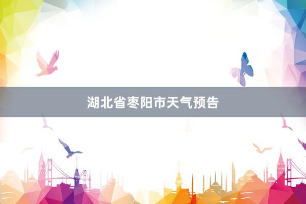 湖北省枣阳市天气预告